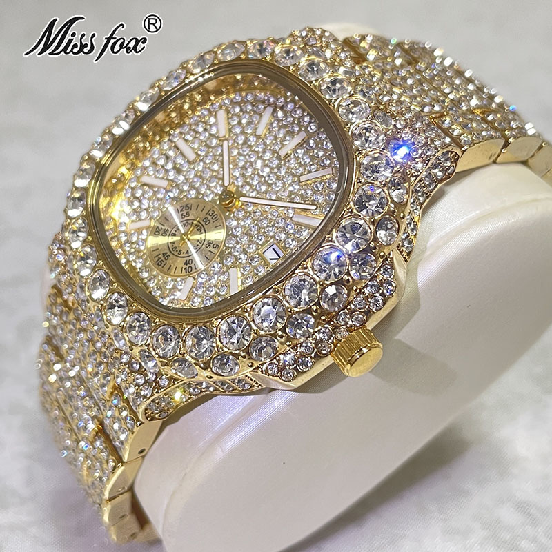 Hip Hop Brand MISSFOX Fashion  - Luxury Watch Iceberg recension och pris