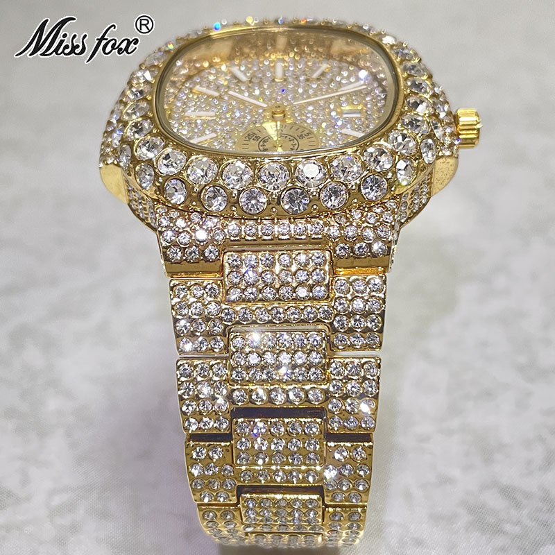 Hip Hop Brand MISSFOX Fashion  - Luxury Watch Iceberg recension och pris