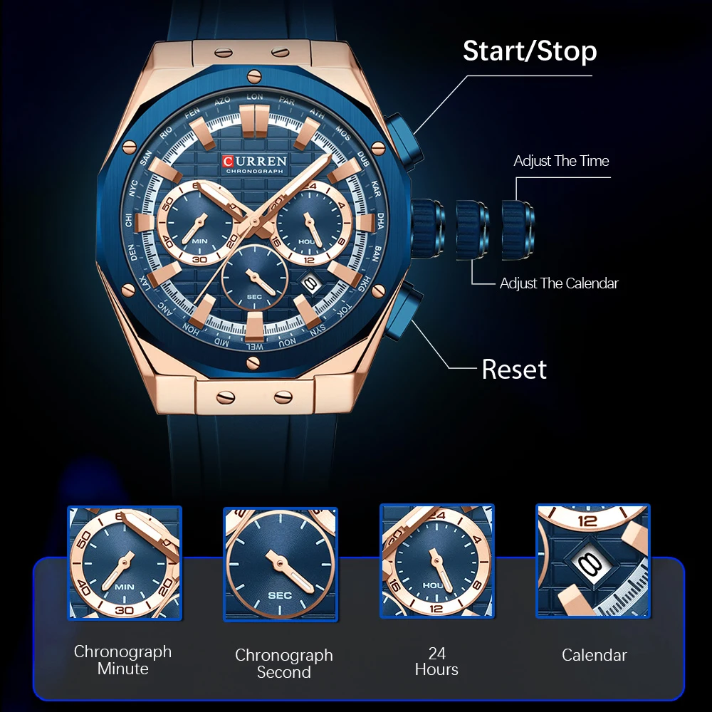 CURREN Luxury Brand High Quali - Luxury Watch Maker recension och pris