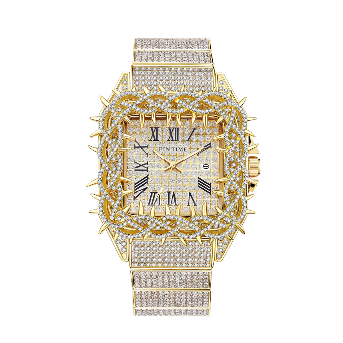 Iced Out Square Men Quartz Wat - Luxury Watch Iceberg recension och pris