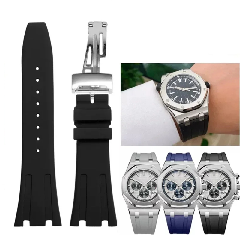 Silicone Rubber Watch Strap fo - Audemars Piguet Watch Royal Oak recension och pris