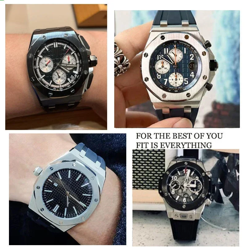 Silicone Rubber Watch Strap fo - Audemars Piguet Watch Royal Oak recension och pris