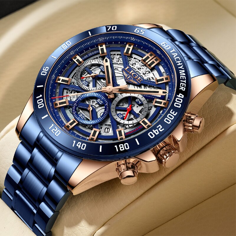 LIGE 2024 New Men Watch Top Br - Luxury Watch Maker recension och pris