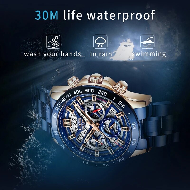 LIGE 2024 New Men Watch Top Br - Luxury Watch Maker recension och pris