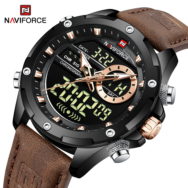 New NAVIFORCE Men Watches Quar - Luxury Watch Maker recension och pris